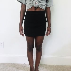 Black pencil skirt